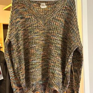 Main Strip Multicolor V-Neck Sweater